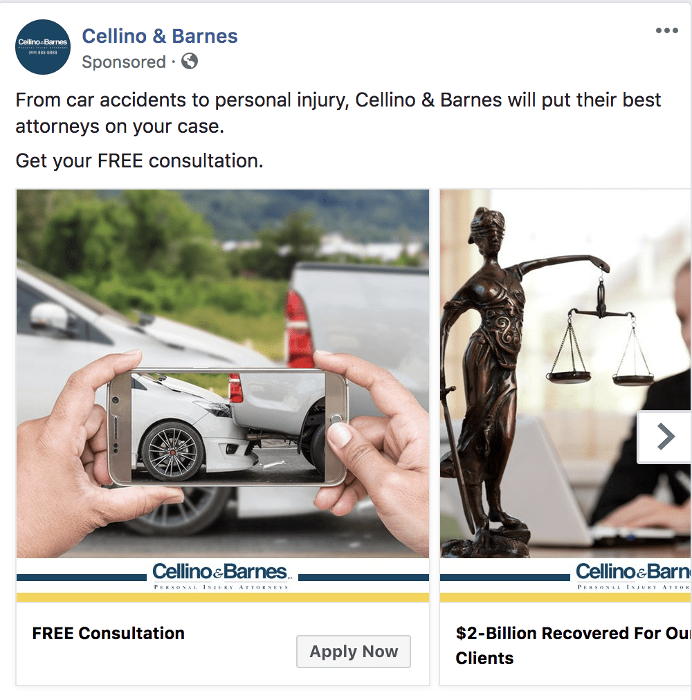 Facebook Ads for Personal Injury Lawyer