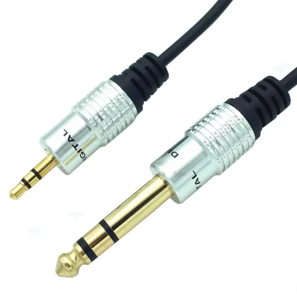 1 4 To 1 8 TRS Jack Aux Stereo Adapter Cord 3 5mm To 6 5mm 1/4 To 1/8 TRS Jack Aux Stereo Adapter Cord 3.5mm To 6.5mm Audio Cable for PC Phone MP3 Speaker Guitar Amplifier Mixer