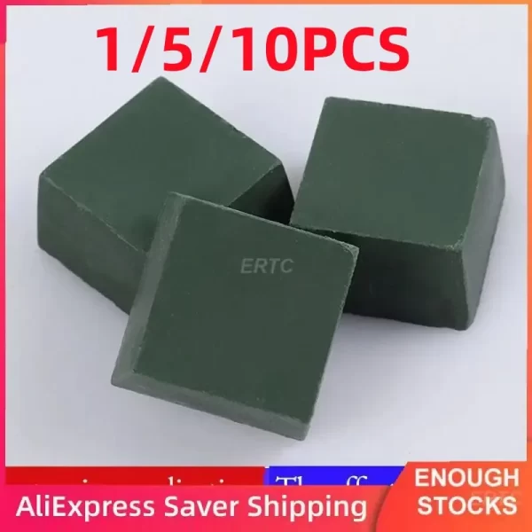 1 5 10pcs Metal Polishing Compound Set Green Fine Abrasive Polishing Paste Leather Strop And Sharpening 1/5/10pcs Metal Polishing Compound Set Green Fine Abrasive Polishing Paste Leather Strop And Sharpening Stropping Compound Bar