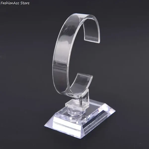 10CM Plastic Wrist Watch Display Rack Holder Sale Show Case Stand Tool Clear Jewelry Packaging Total 1 10CM Plastic Wrist Watch Display Rack Holder Sale Show Case Stand Tool Clear Jewelry Packaging Total Height Watch Display Stand
