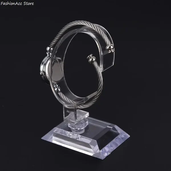 10CM Plastic Wrist Watch Display Rack Holder Sale Show Case Stand Tool Clear Jewelry Packaging Total 5 10CM Plastic Wrist Watch Display Rack Holder Sale Show Case Stand Tool Clear Jewelry Packaging Total Height Watch Display Stand