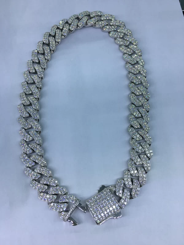 14mm 20inches MoissaniteCuban Chain 925 Silver Chain DEF VVS1 Iced Out Moissanite Watch Hip Pop Jewelry 14mm 20inches MoissaniteCuban Chain 925 Silver Chain DEF VVS1 Iced Out Moissanite Watch Hip Pop Jewelry Loose Gemstones Factory