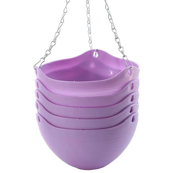 1Pc 40/50cm Imitation Rattan Hanging Basket Flower Pot Chain With 3 Hooks Chains Plants Plant Grow Basin Home Garden Decor - Image 5