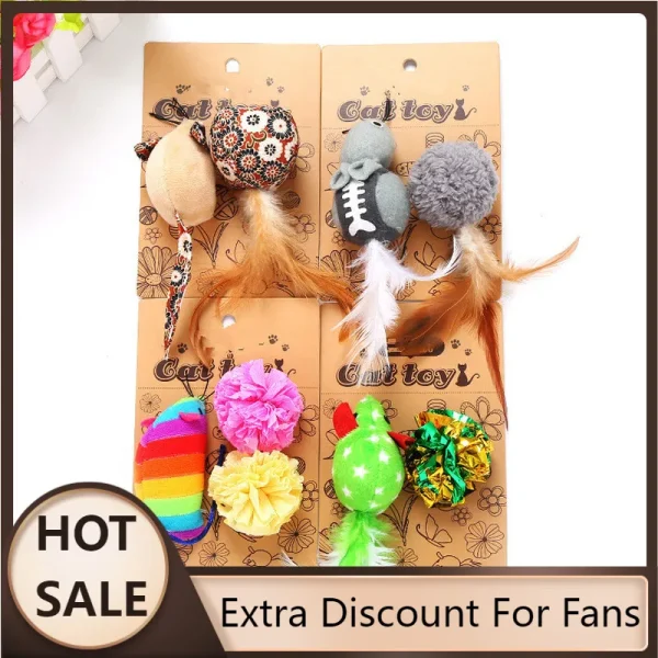 2023 Hot Mice Animal Cat Toys Catnip Interactive Cat Ball Pet Products Kitten toys Cat Supplies Cat toy - Image 2