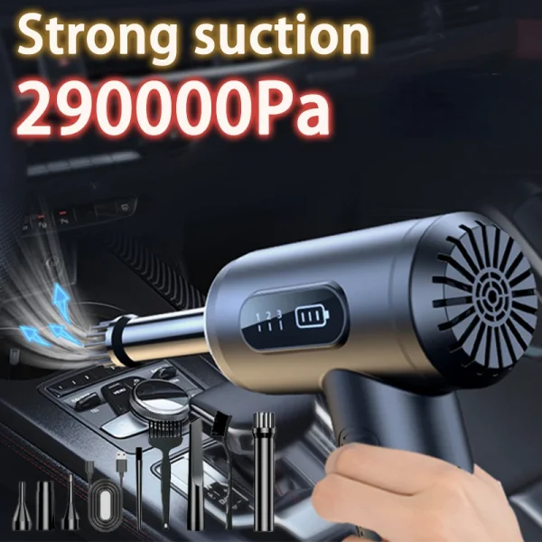 290000Pa Car Vacuum Cleaner Wireless Vacuum Cleaner Handheld Vacuum Pump Cordless Robot for Car Home Appliance 290000Pa Car Vacuum Cleaner Wireless Vacuum Cleaner Handheld Vacuum Pump Cordless Robot for Car Home Appliance Strong Suction