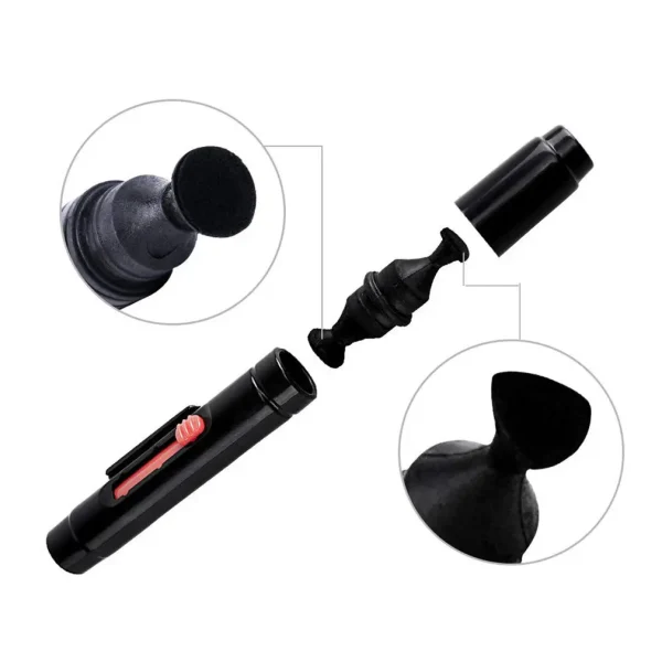 3IN1 Camera Cleaning Kit Suit Dust Cleaner Brush Air Blower Wipes Clean Cloth kit for Gopro for Canon for Nikon Camcorder VCR - Image 6