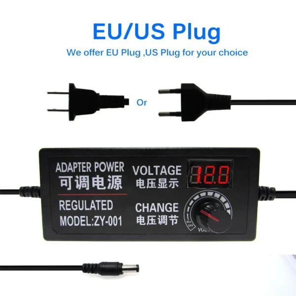 3V 9V 12V 24V 36V Adjustable AC DC Power Supply Adapter 12 V Volt 1A 2A 3A 5A 10A With Jack Adapter Plug Female Home Appliance - Image 2