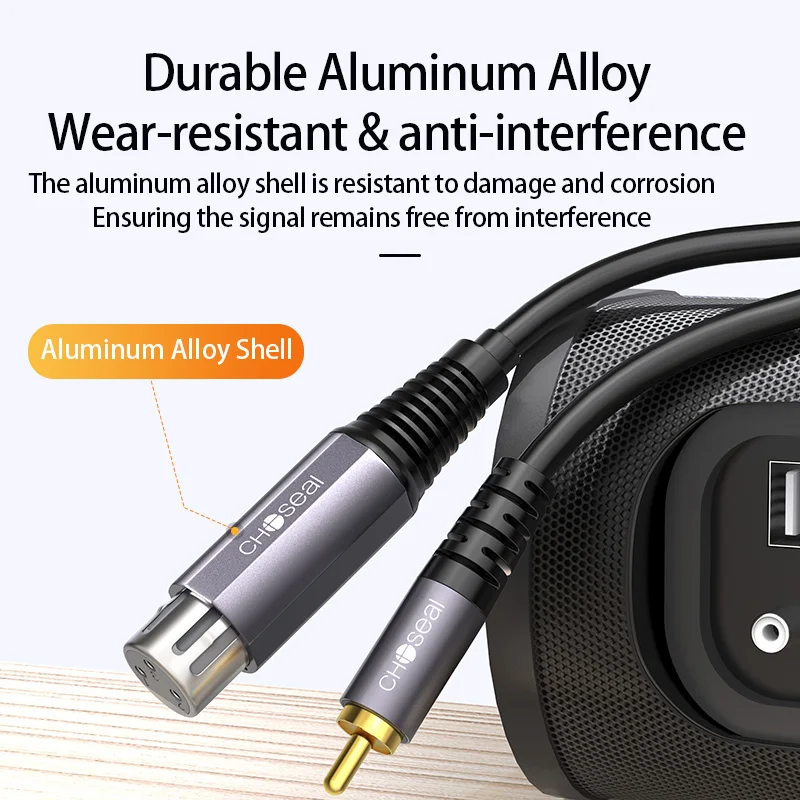 CHOSEAL 2 XLR Female to 2 RCA Male Cable HiFi Stereo Audio RCA to XLR Speaker Microphone Amplifier Mixer Patch Cable 11 Ab4e5636776294987bdae4d66fd488fb61 CHOSEAL 2 XLR Female to 2 RCA Male Cable HiFi Stereo Audio RCA to XLR Speaker Microphone Amplifier Mixer Patch Cable