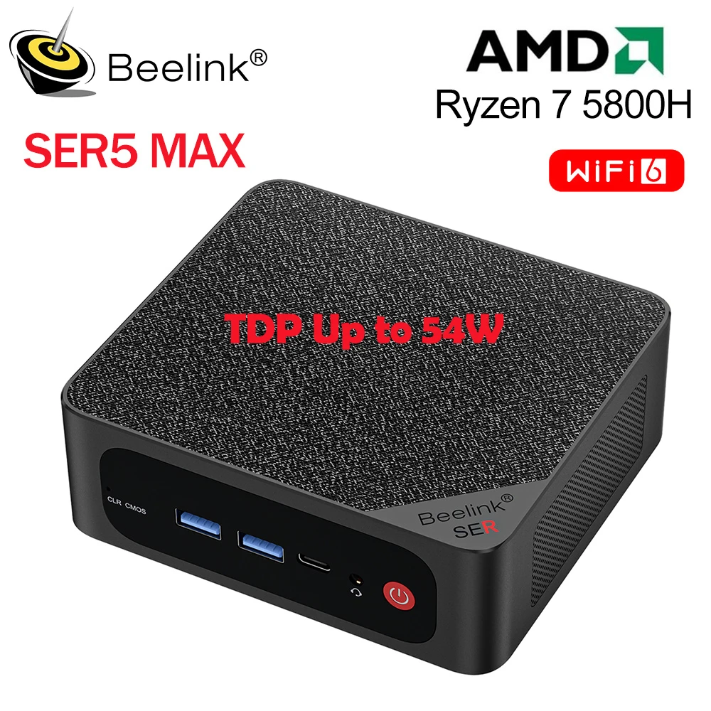 Beelink Mini PC SER5 Max AMD Ryzen 7 5800H DDR4 32G 500G NVME SSD SER6 Pro 7735HS DDR5 SER5 Pro 5700U 5500U Gaming Mini Computer 1 Beelink Mini PC SER5 Max AMD Ryzen 7 5800H DDR4 32G 500G NVME SSD SER6 Pro 7735HS DDR5 SER5 Pro 5700U 5500U Gaming Mini Computer