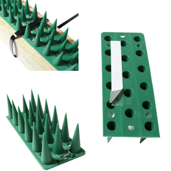 Bird Spikes Anti-bird Thorn Bird Deterrent Bird Thorn Cat Deterrent Pigeon Deterrent Durable Useful Plastic Bird Thorn - Image 3