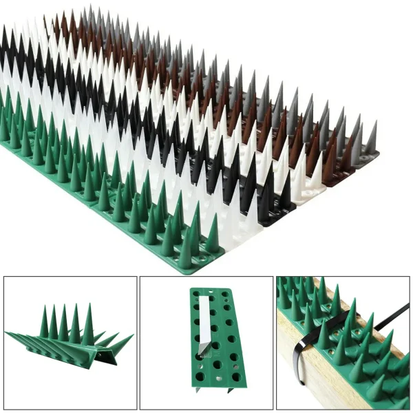 Bird Spikes Anti-bird Thorn Bird Deterrent Bird Thorn Cat Deterrent Pigeon Deterrent Durable Useful Plastic Bird Thorn