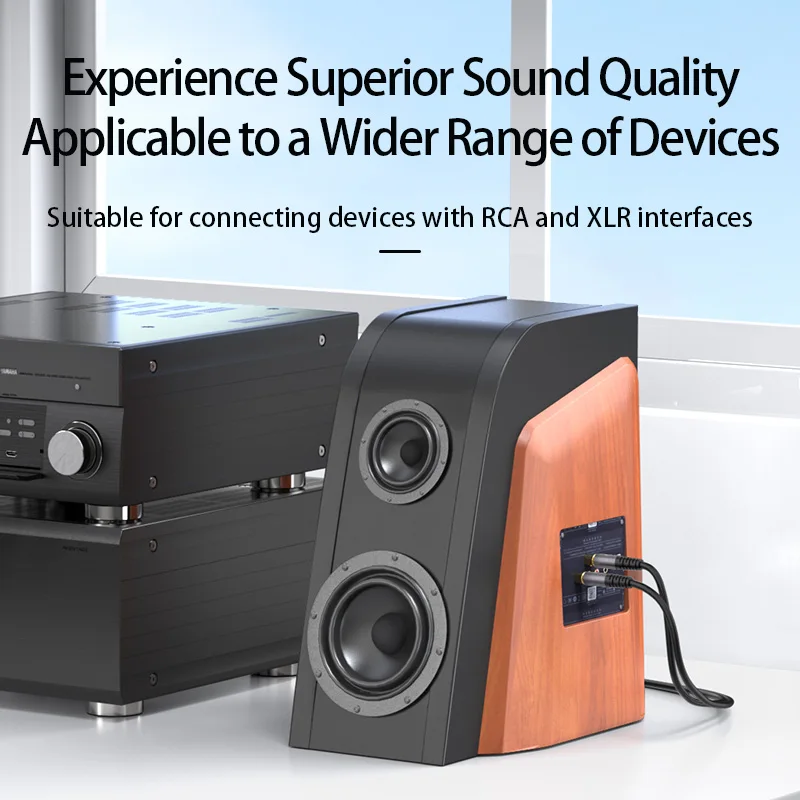 CHOSEAL 2 XLR Female to 2 RCA Male Cable HiFi Stereo Audio RCA to XLR Speaker Microphone Amplifier Mixer Patch Cable 5 CHOSEAL 2 XLR Female to 2 RCA Male Cable HiFi Stereo Audio RCA to XLR Speaker Microphone Amplifier Mixer Patch Cable - Image 5