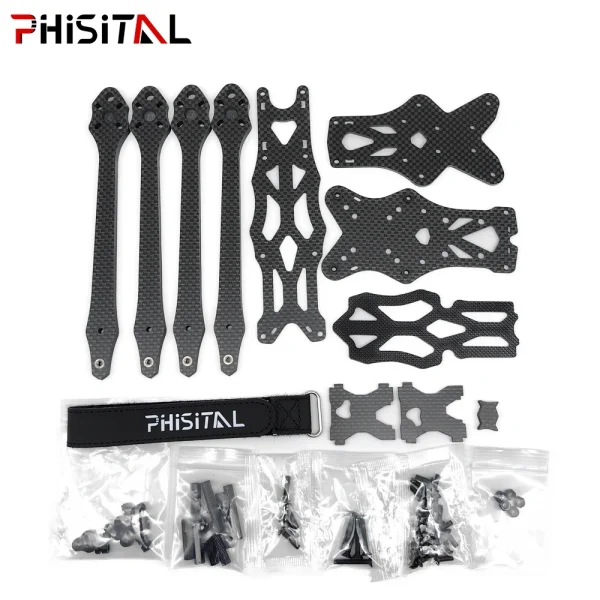 Carbon Fiber FPV Frame kit Freestyle 5/6/7 inch with 5.5mm Arm for APEX HD RC Quadcopter Racing Drone parts - Image 6