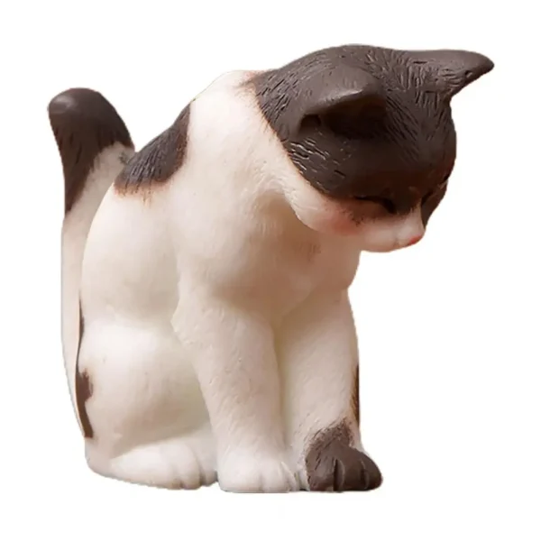 Cat Ornament Animal Image Toy Realistic Mini Cat Crafts Miniatures Figurines Home Decor