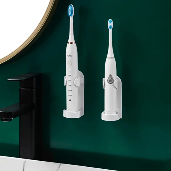 Creative Space Saving Rack Organizer Electric Wall Mounted Holder Traceless Plastic Toothbrush Holder Home Bathroom Accessories 1 Creative Space Saving Rack Organizer Electric Wall-Mounted Holder Traceless Plastic Toothbrush Holder Home Bathroom Accessories