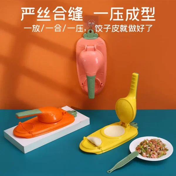 Dumpling Skin Artifact DIY Dumpling Maker Manual Wrapper Making Plastic Mold Dough Pressing Tool Kitchen Baking Accessories