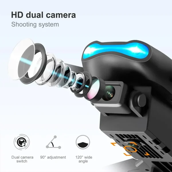E99 Pro HD 4k Drone Camera High Hold Mode Foldable Mini RC WIFI Aerial Photography Quadcopter Toys Helicopter UAV - Image 5