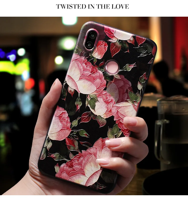 H15a54db7d19e404bb2dcf443f14f81d46 For Umidigi A9 Pro Case Floral Relief Soft Silicon Phone Cover For UMIDIGI Bison Back Cases For UmidigiA9 Pro A 9 A9Pro Bison GT