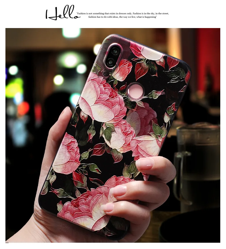 H197c0dd7c83f456cb71c30c8fe603e33i For Umidigi A9 Pro Case Floral Relief Soft Silicon Phone Cover For UMIDIGI Bison Back Cases For UmidigiA9 Pro A 9 A9Pro Bison GT