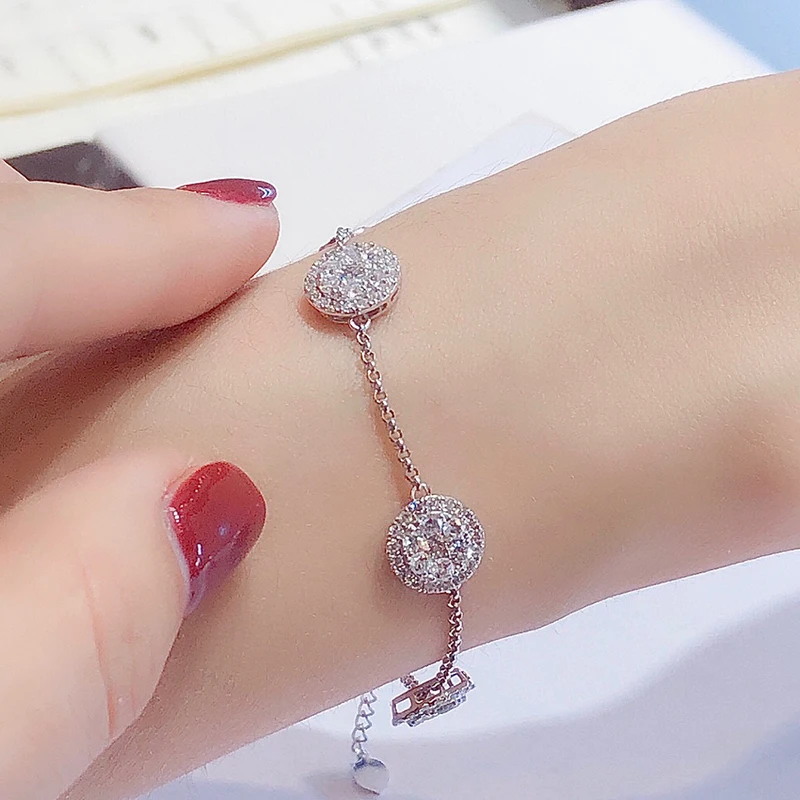 H44320739e0d348e6812eeacb69c0119eq Aazuo Real 18K White Gold Yellow Gold Real Diamonds 2.5ct Fine Jewelry Bracelet gifted for Women Birthday Party Au750