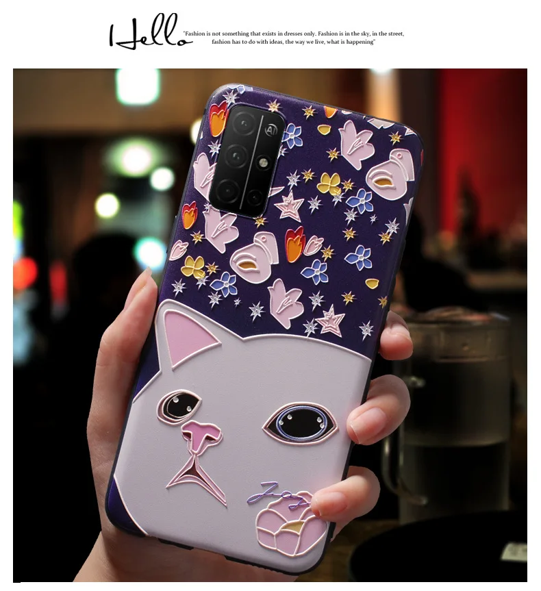 H787b45f829da4b788db26fd76a9ec74ez For Umidigi A9 Pro Case Floral Relief Soft Silicon Phone Cover For UMIDIGI Bison Back Cases For UmidigiA9 Pro A 9 A9Pro Bison GT