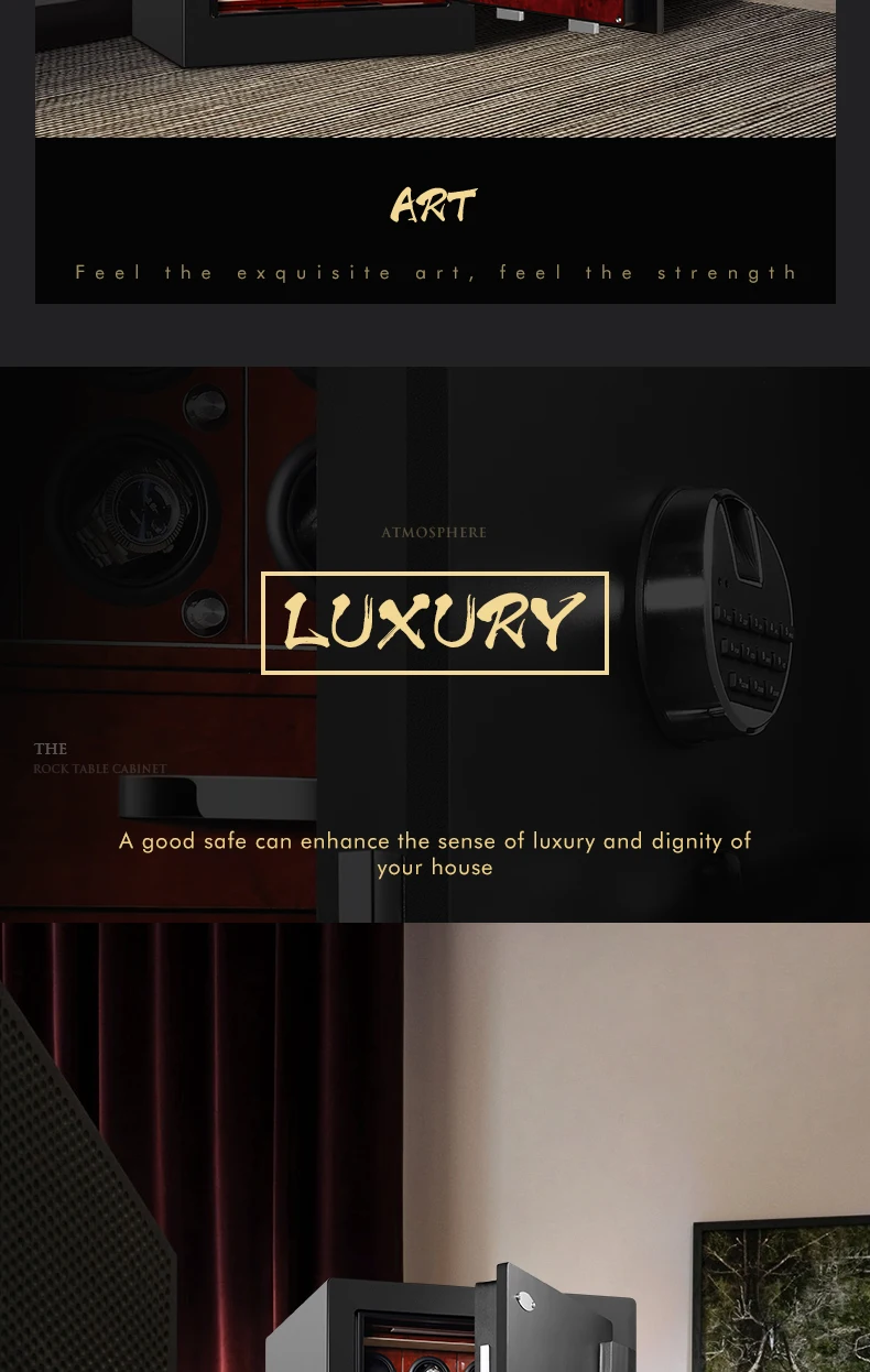 H7a9aeae779b0402599518226e5d8ef25O Automatic Watch Winder Safety Box 12 Slot Watch Safe Box for Deposit/Watch/Jewelry/Antique Guard Against Theft Case Strong Boxes