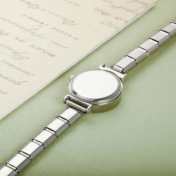 Hapiship Fashion Women's Stainless Steel White Black Watch Bracelet Bangle For Party Friend Wife Birthday Jewelry Gift G150 - Image 6