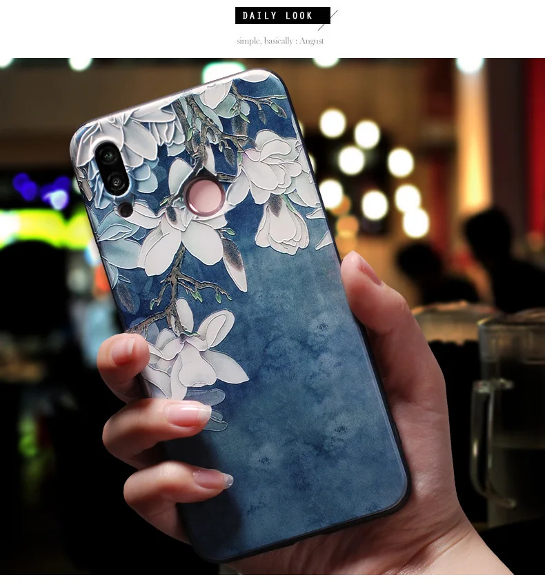 Hdeaa8b2ee3f34c7388b27072a0a1070bs For Umidigi A9 Pro Case Floral Relief Soft Silicon Phone Cover For UMIDIGI Bison Back Cases For UmidigiA9 Pro A 9 A9Pro Bison GT