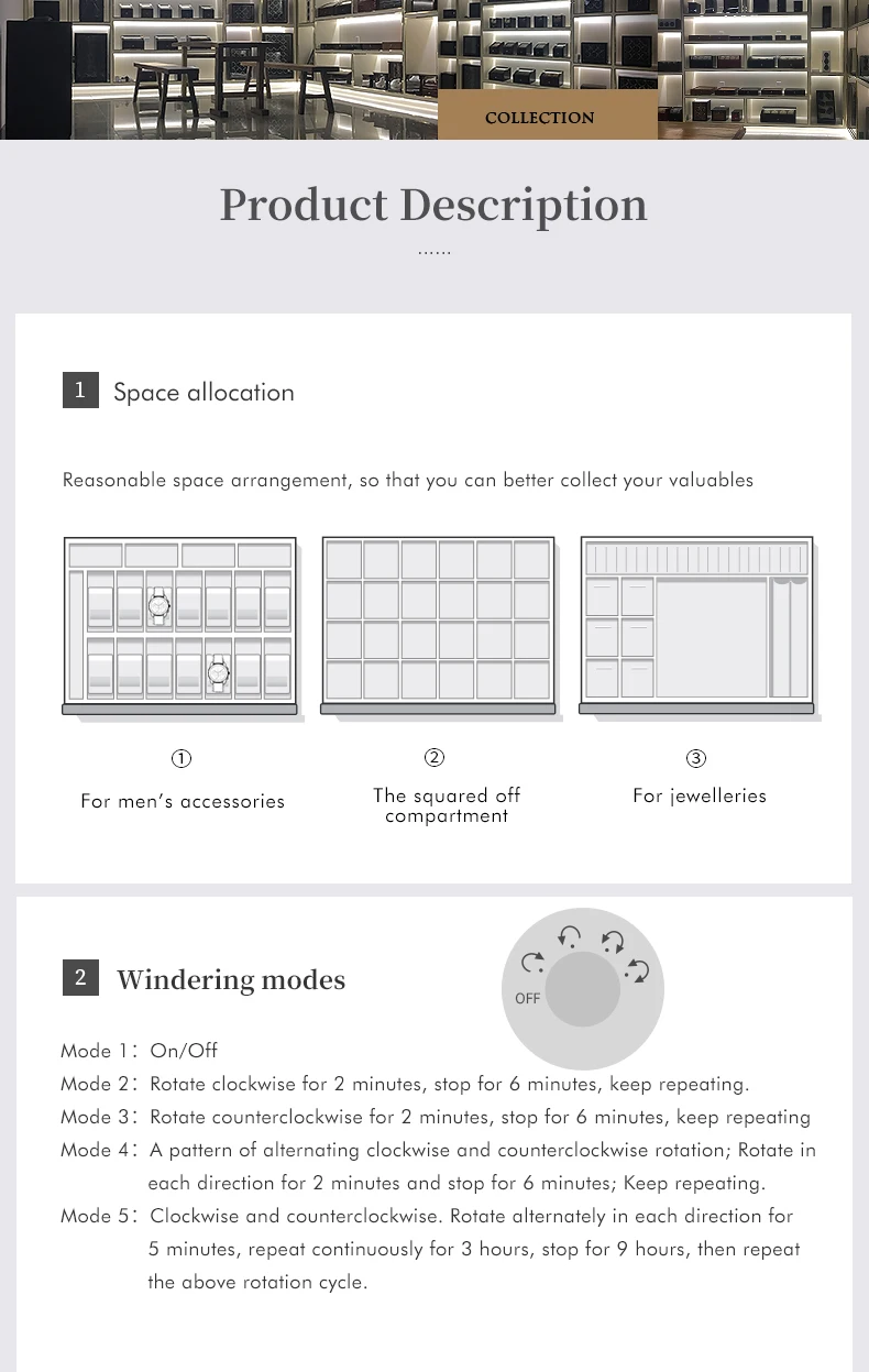 Hf068fa1a965140968123ba6fb7b4bf85y Automatic Watch Winder Safety Box 12 Slot Watch Safe Box for Deposit/Watch/Jewelry/Antique Guard Against Theft Case Strong Boxes