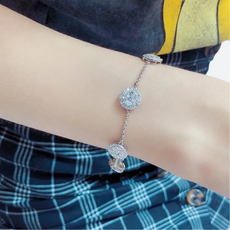 Hf996aaeb8b40483c8da0c85d1b1e143aq Aazuo Real 18K White Gold Yellow Gold Real Diamonds 2.5ct Fine Jewelry Bracelet gifted for Women Birthday Party Au750