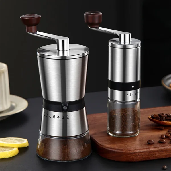 High Quality Manual Coffee Grinder Ceramic Grinding Core 6/8 Adjustable Settings Portable Coffee Grinders Coffee machine