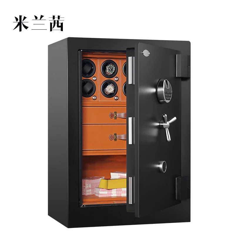 High quality watch winder safe box electronic fingerprint lock custom interior jewelry safe box 5 High quality watch winder safe box electronic fingerprint lock custom interior jewelry safe box - Image 5