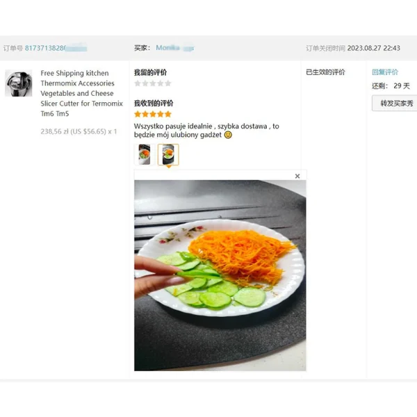 Home Appliance Vorwerk Thermomix Kitchen Accessories Vegetables and Cheese Slicer Cutter for Termomix Bimby Tm6 Tm5 - Image 2