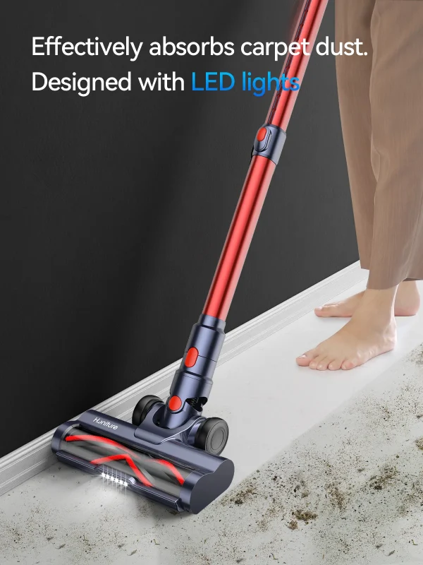 Honiture 38000Kpa Cordless Vacuum Cleaner 450W Touch Screen 50 Mins for Carpet Pet Hair Home Appliance Aromatherapy Function - Image 5