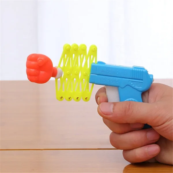 Hot Funny Retractable Fist Shooter Trick Toy Funny Child Kids Plastic Party Festival Gift Classic Elastic Telescopic Fist Toy - Image 4