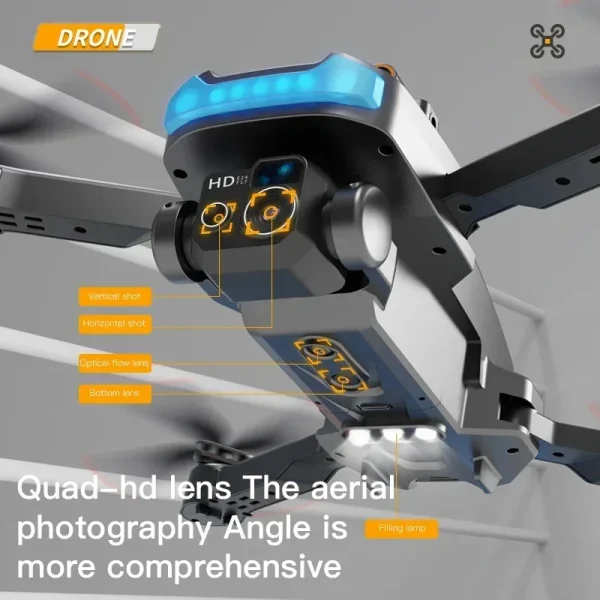 Hot Toys P15 Drone 4K Professional Camera 8K GPS HD Aerial Photography Dual-Camera Omnidirectional Obstacle Avoidance Drone - Image 5