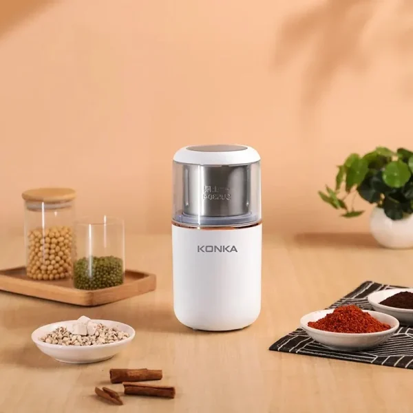 KONKA Mini Portable Spice Food Processor Electric Manual Coffee Bean Grinder Coffee Powder Grinder