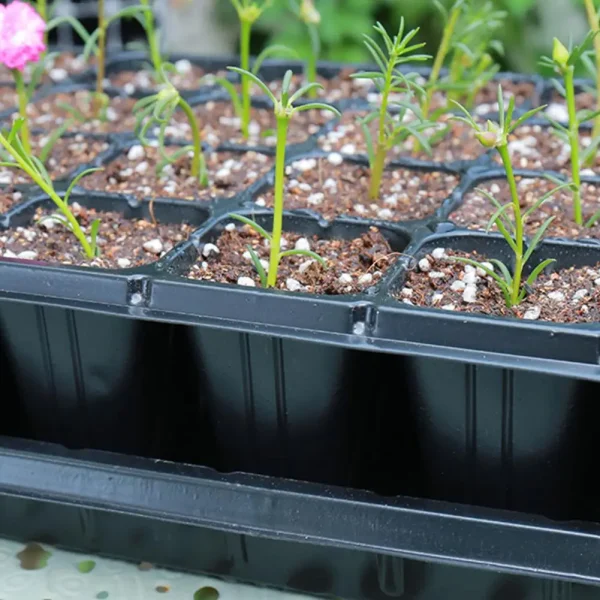 Large Plastic Starter Trays Plant Flower Pot Nursery Grow Box Tray Plug Planting Planter Container Garden Supply 2022 - Image 4