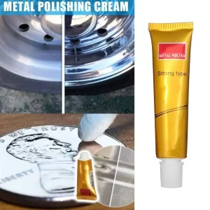 Metal Polishing Wax 2024 New Kitchen Cleaner Paste Rust Remover Also Works on Plastic, Fiberglass, Aluminum, Jewelry
