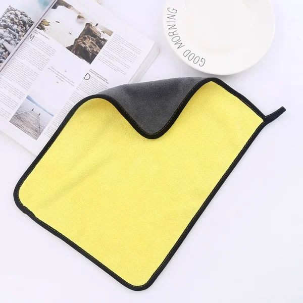 Microfiber Towel Car Interior Dry Cleaning Rag for Car Washing Tools Auto Detailing Kitchen Towels Home Appliance Wash Supplies - Image 2