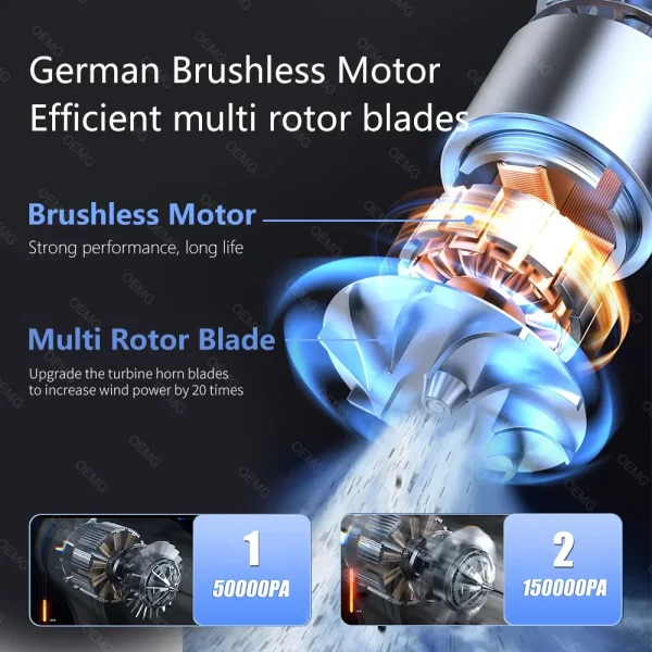 Mini Car Vacuum Cleaner Wireless Handheld Portable Cleaner for Home Appliance Poweful Cleaning Machine Car Cleaner for Keyboard - Image 4