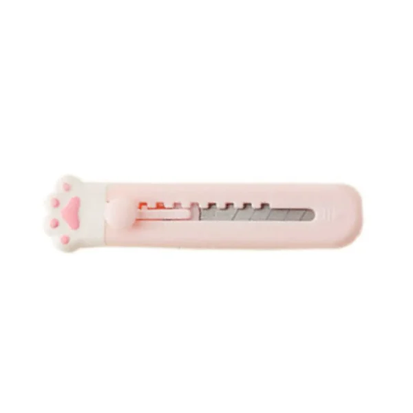 Mini Pocket Cute Cat Paw Art Utility Knife For Cutting Paper Express Box Knife Paper Cutter Craft Wrapping Blade Stationery - Image 5
