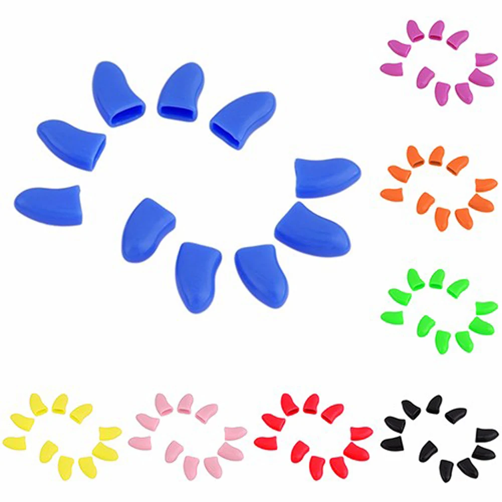 New 20pcs Cute Silicone Soft Cat Nail Caps / Cat Paw Claw / With Arc Pet Nail Protector/Cat Nail Cover With Free Glue Applictor 2 New 20pcs Cute Silicone Soft Cat Nail Caps / Cat Paw Claw / With Arc Pet Nail Protector/Cat Nail Cover With Free Glue Applictor - Image 2