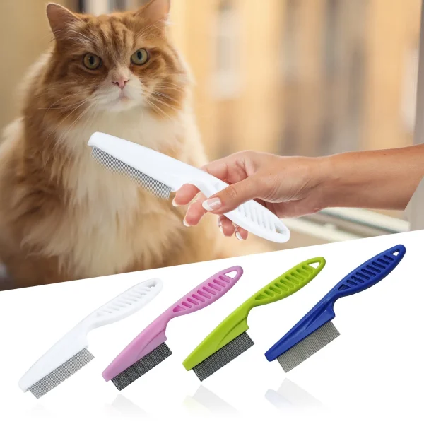 Pet Hair Grooming Comb Flea Brush Puppy Handhold Stainless Steel Hair Combs Cat Dog Clean Supplies Free Shipping Cheap Wholesale