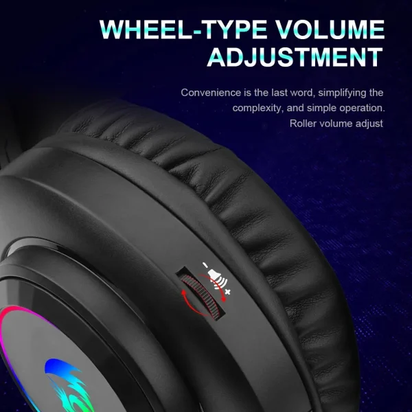 REDRAGON HYLAS H260 RGB Gaming Headphone,3.5mm Surround Sound Computer PC Headset Earphones Microphone for PS4 Switch Xbox-one - Image 5