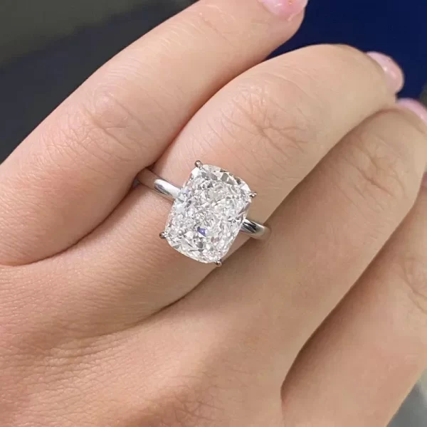 Ruif Customize 6.51ct G Color CVD Lab Grown Diamond Rings for Women Proposal Wedding Bride Jewelry - Image 4