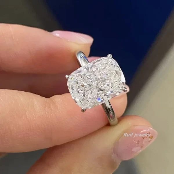 Ruif Customize 6.51ct G Color CVD Lab Grown Diamond Rings for Women Proposal Wedding Bride Jewelry - Image 5