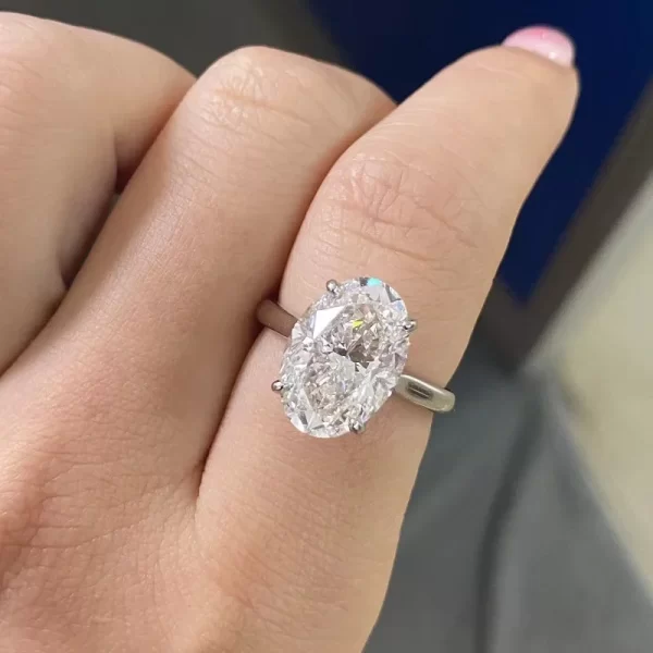 Ruif Customize 7.01ct G Color CVD Lab Grown Diamond Rings for Women Proposal Wedding Bride Jewelry - Image 4