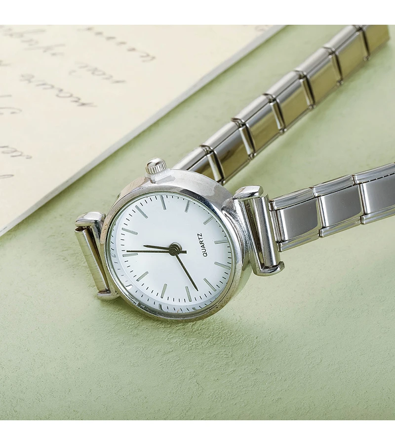 S03aa523e0bd44ec58e53f4d3590233ab4 Hapiship Fashion Women's Stainless Steel White Black Watch Bracelet Bangle For Party Friend Wife Birthday Jewelry Gift G150