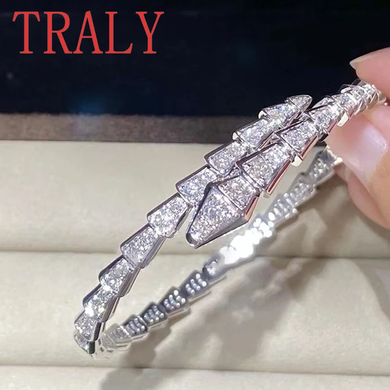 PT950 Platinum True Gold Natural Diamond Snake Bracelet Set with Full Diamond Women's Exquisite Fashion Jewelry 11 S03c5b3db942e410d86d2cddd6f8271f7G PT950 Platinum True Gold Natural Diamond Snake Bracelet Set with Full Diamond Women's Exquisite Fashion Jewelry